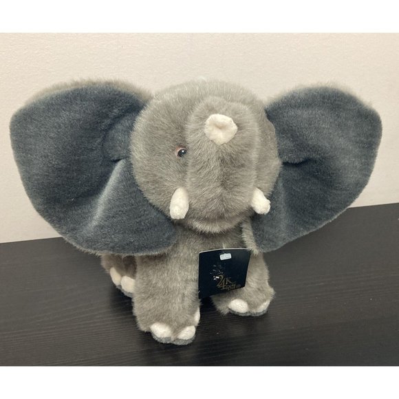 Vintage 1994 24K Polar Puff Cameron Gray Elephant Plush Stuffed Animal Toy - Picture 1 of 9